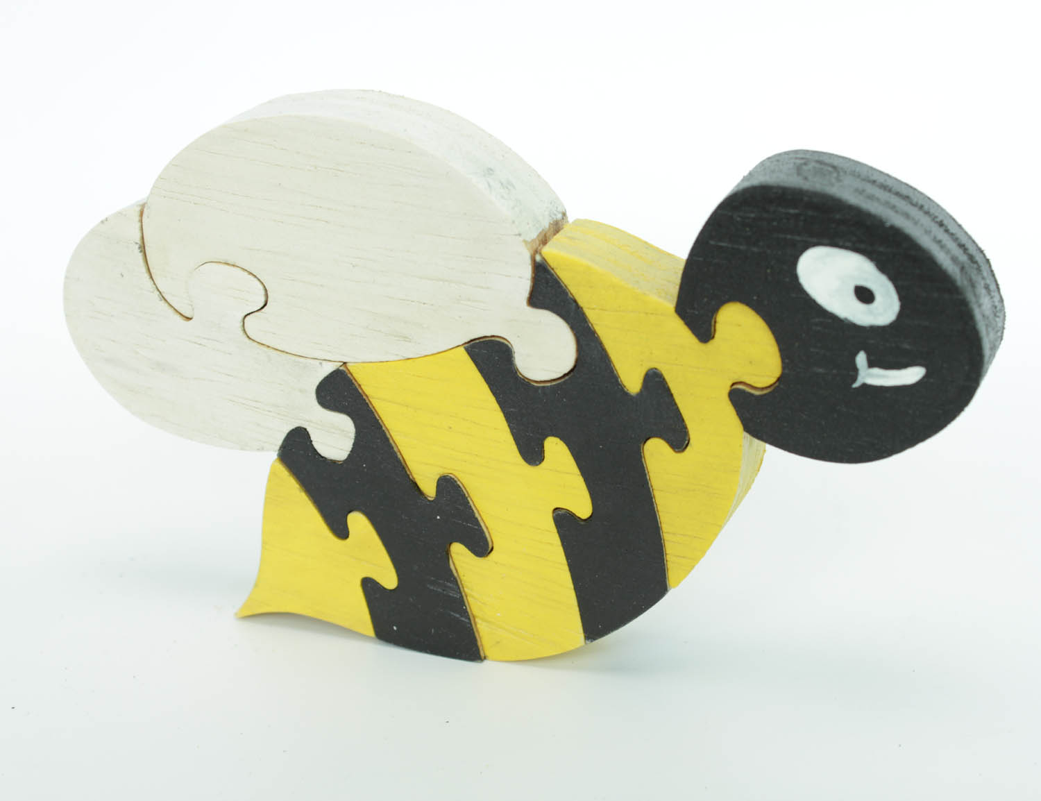 Bumble Bee Standing Wood Puzzle and Room Decor