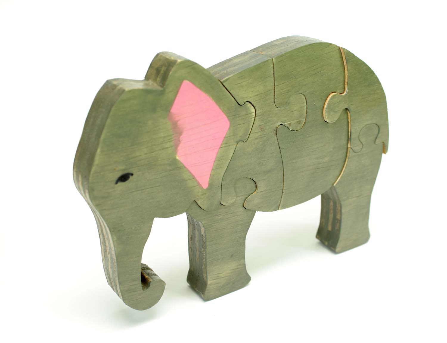 Elephant Standing Puzzle and Room Decor