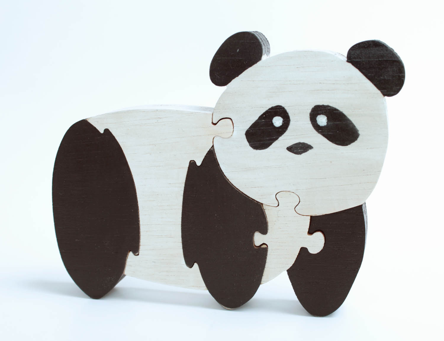Panda Standing Wood Puzzle and Room Decor
