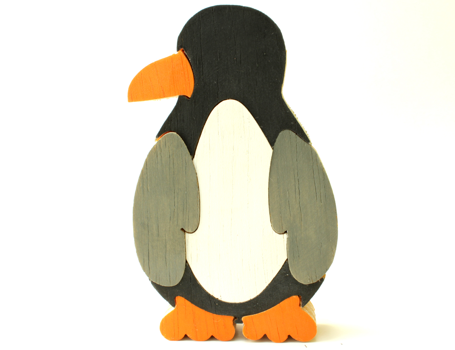 Penguin Puzzle - Handmade Wood Penguin Puzzle