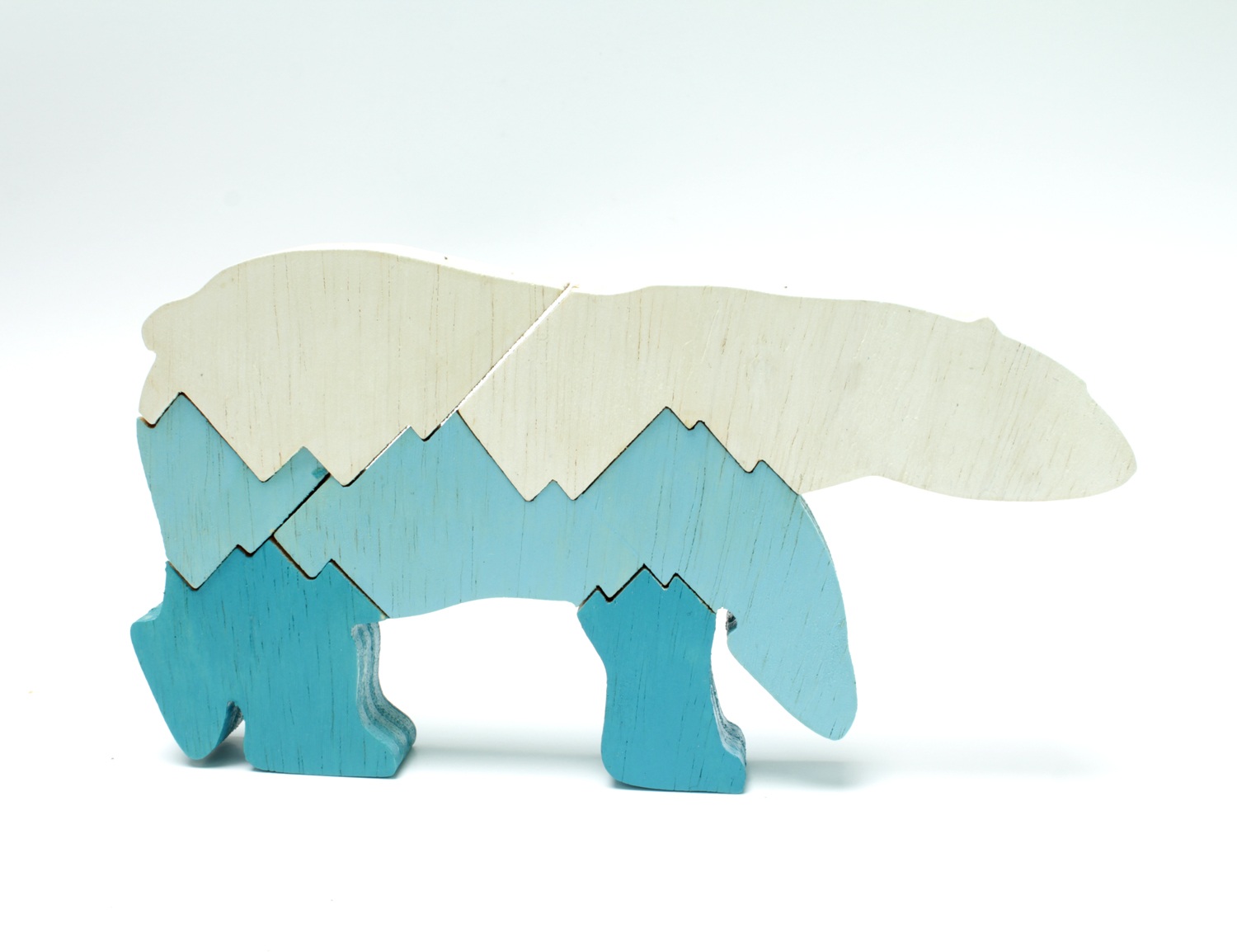 Polar Bear Puzzle and Room Decor with Ice Cap Pieces