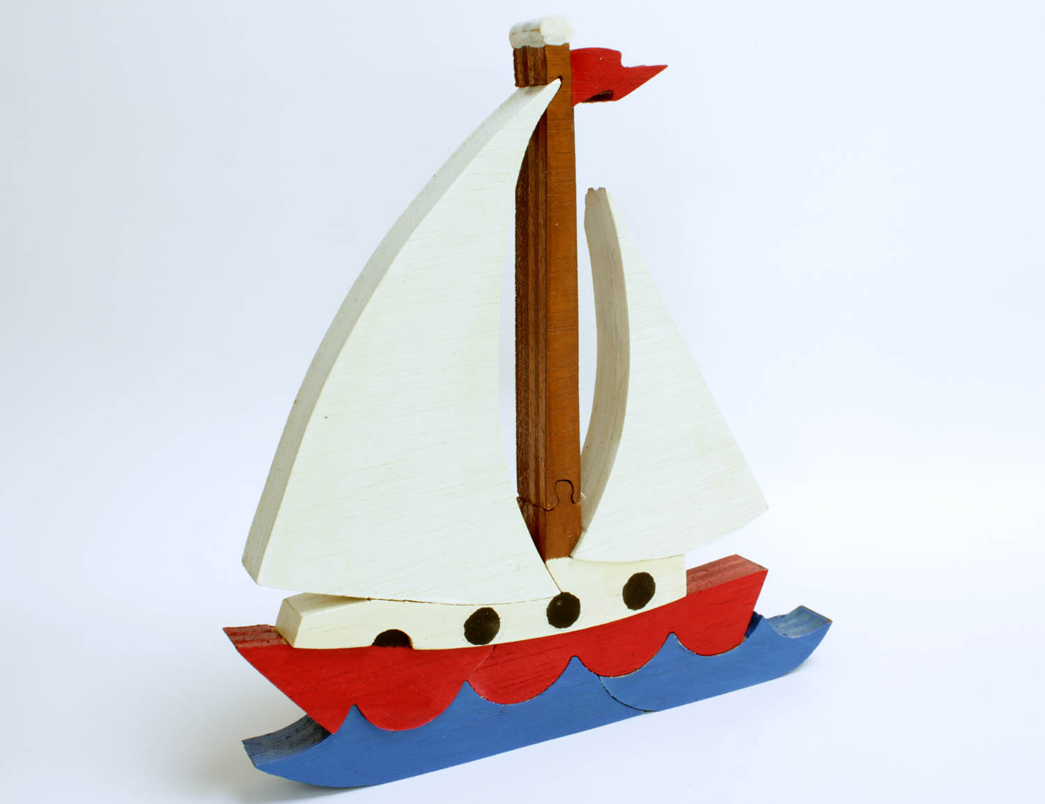 Sailboat Standing Puzzle and Room Decor