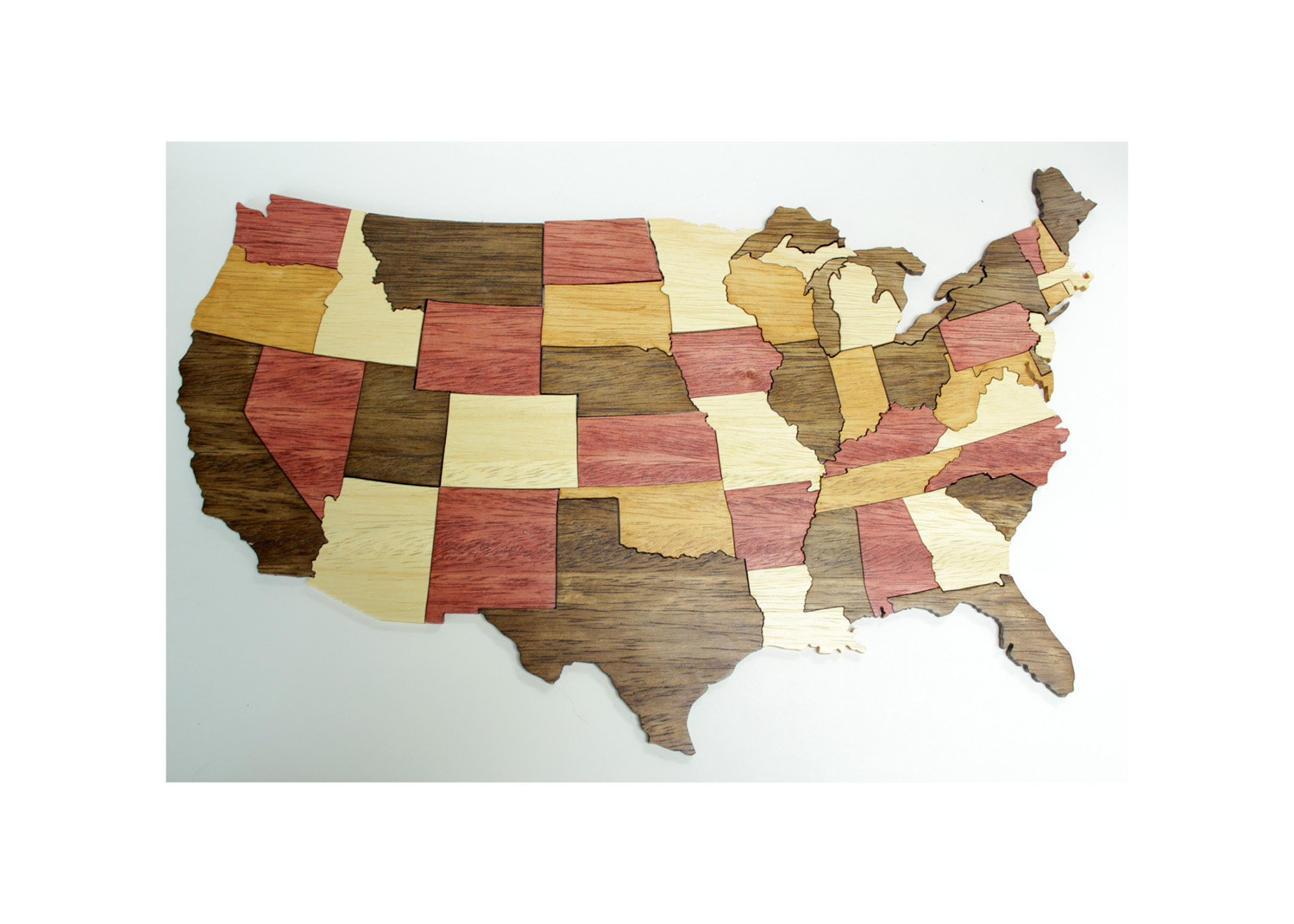 United States of America Puzzle - Handmade - 50 Pieces